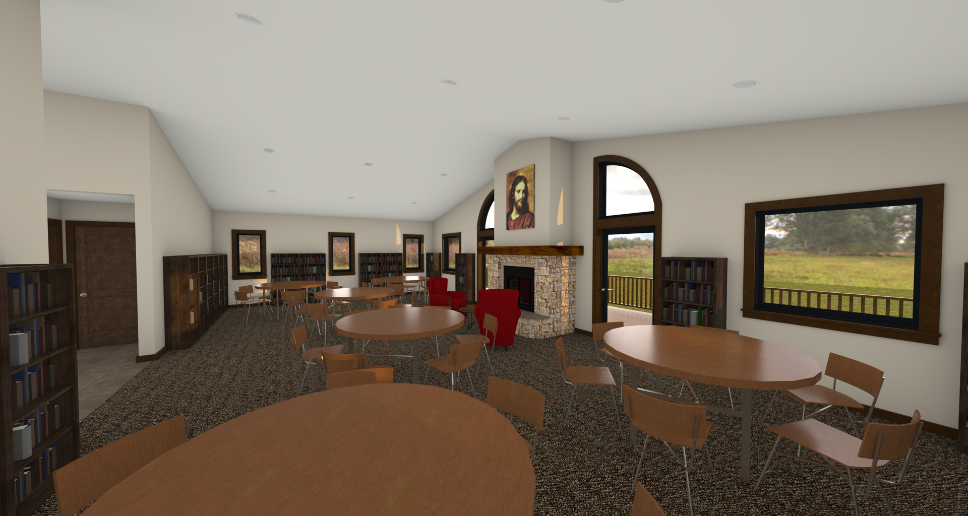 Marymount Hermitage - Library